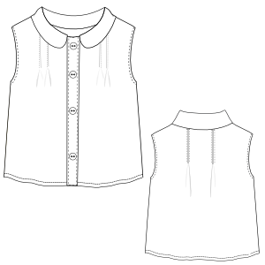 Moldes de confeccion para BEBES Blusas Blusa 0118
